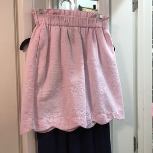 Lauren James sear-sucker scalloped skirt!